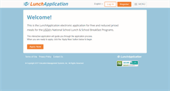 Desktop Screenshot of lunchapplication.com